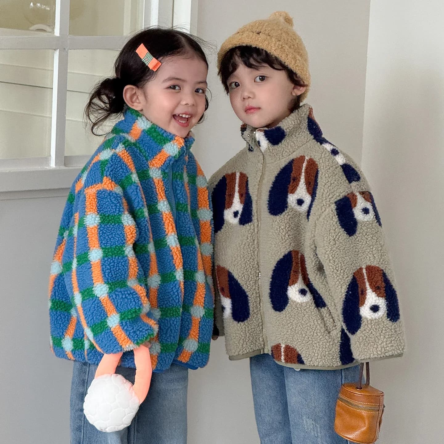 Kids Winter Jacket with Thickened Lining