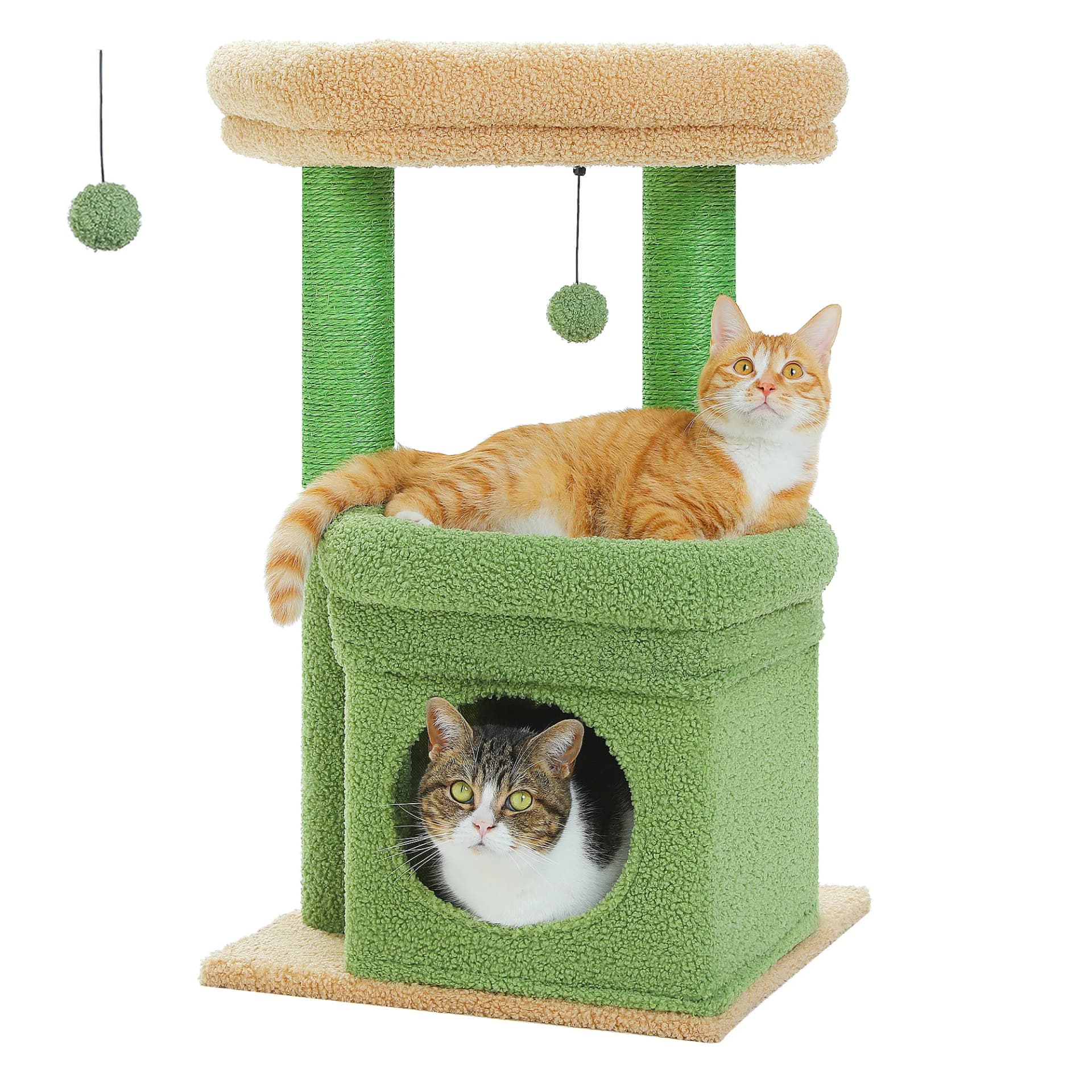 Cat Tree Tower with Condo and Sisal Posts