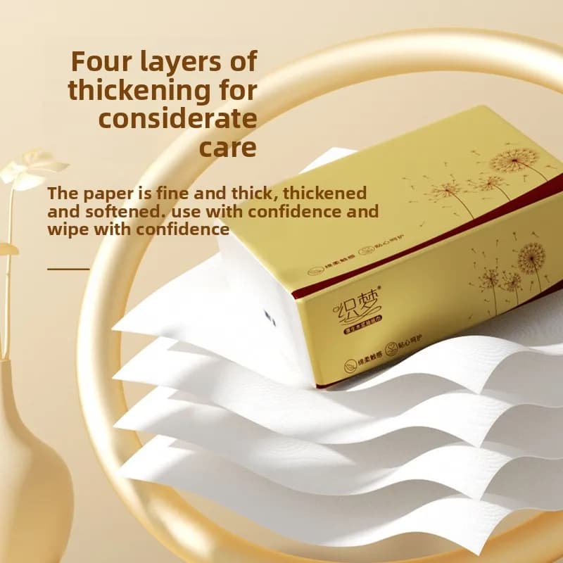 Wood Pulp Tissue Paper, 4-Ply, 40 Pack Bundle