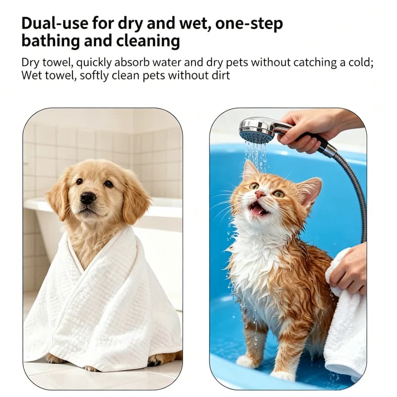 Disposable Pet Bath Towels 60x100cm