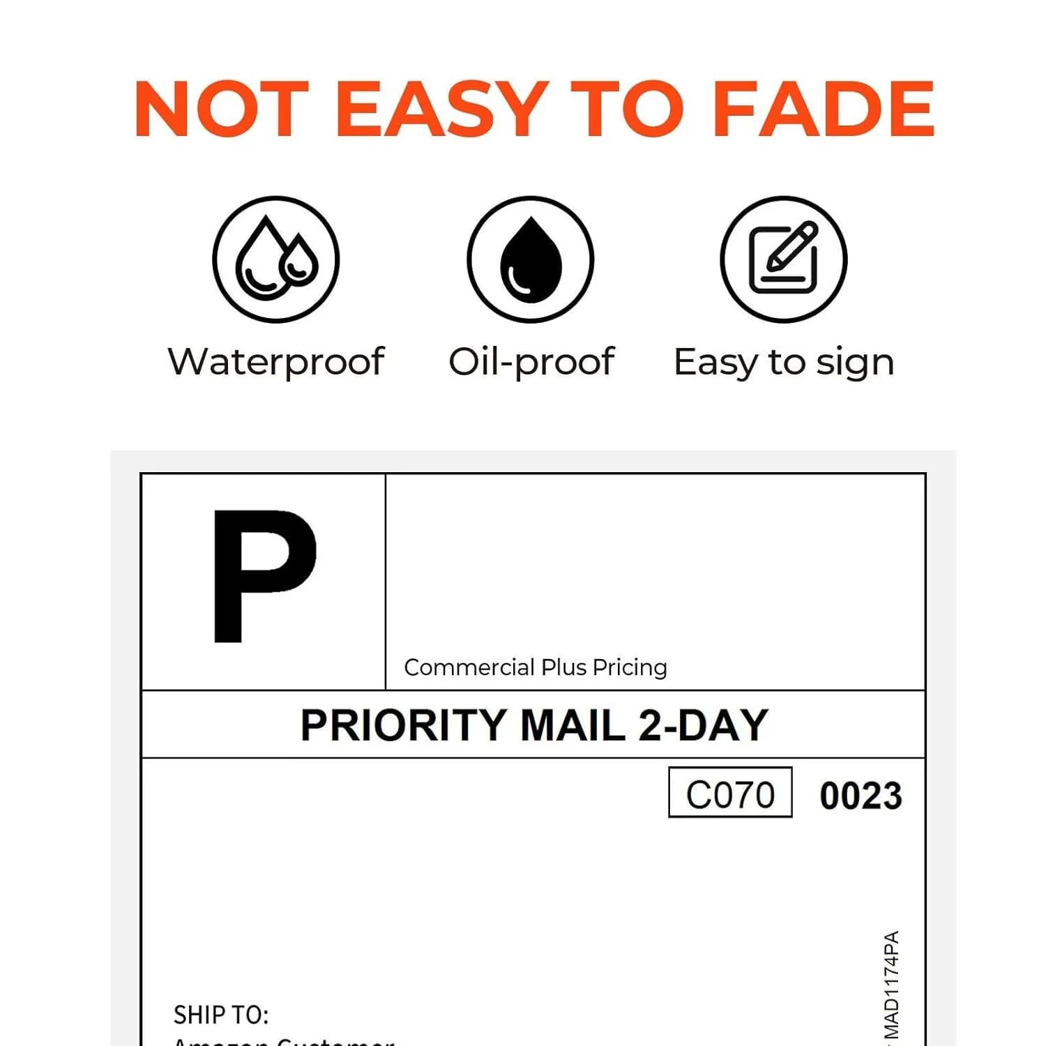 4x6 Thermal Shipping Labels White