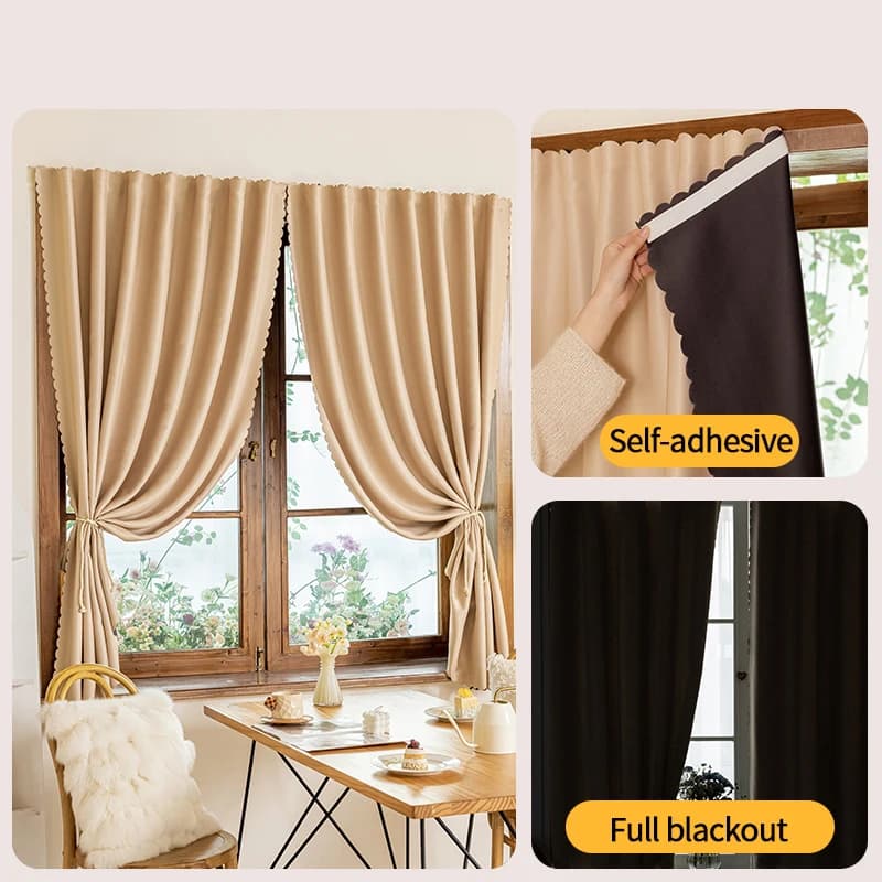 Self-Adhesive Blackout Curtain Panel