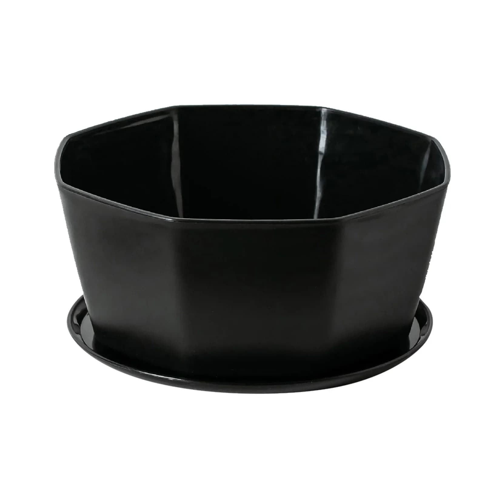 Plastic Flower Pots with Drainage and Saucers