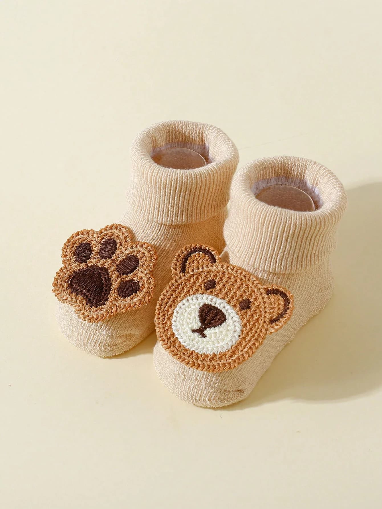 Baby Cute Cartoon Bear Socks 4-Pack