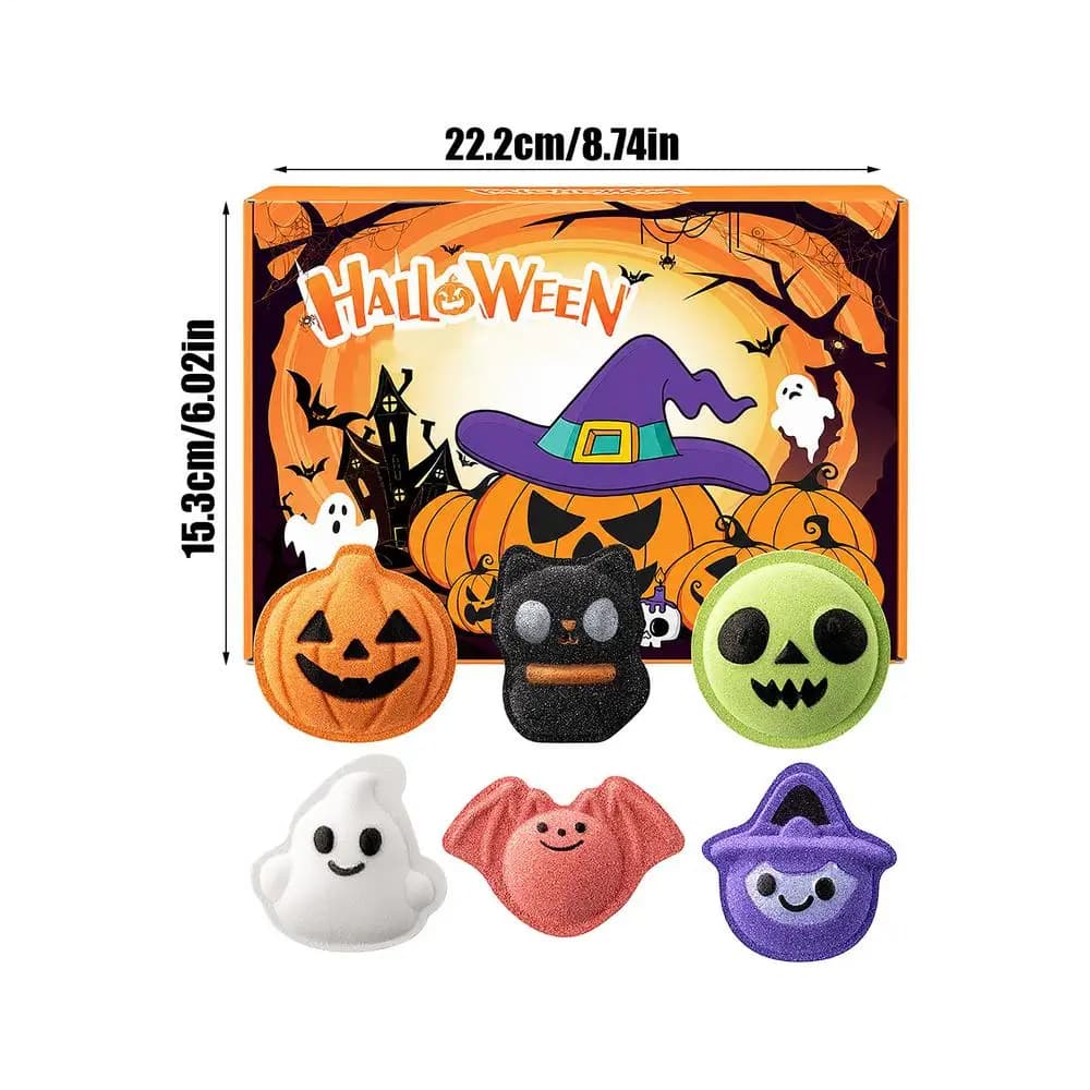Halloween Bath Bombs Set 6 Pack with Toy Surprises