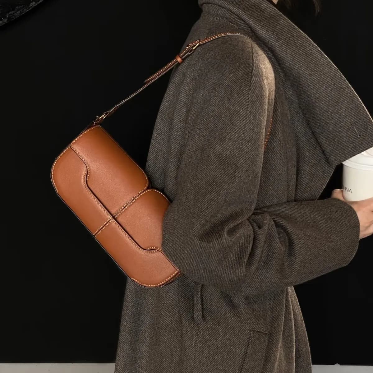 Handbags Purse Bag for Women Handbag Fashionable Cross-body Satchel Bag Simple for Commuting Cross-body Women's Bag