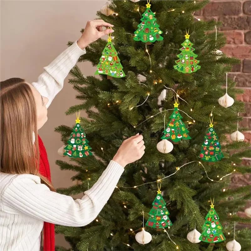 -November Kids For Room Wall Christmas Tree Stickers Interactive Ornaments Toddler Classroom Apartment Interior