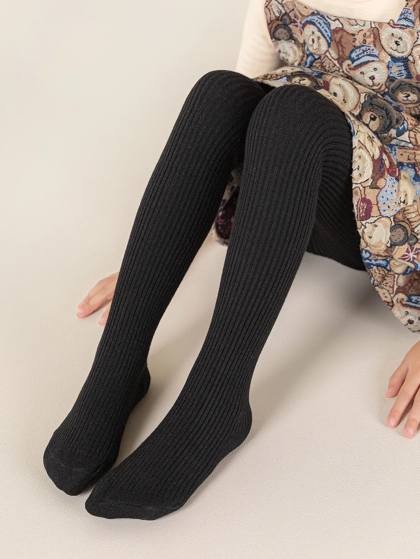 Girls Cotton Bowknot Tights