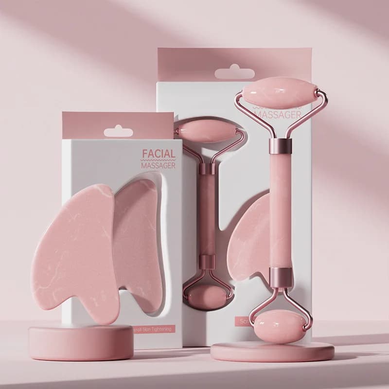 Jade and Crystal Facial Massage Roller