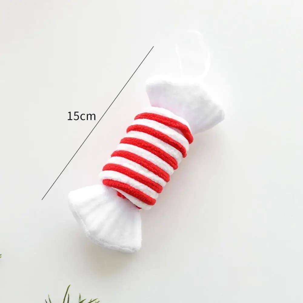 Red and Green Flocked Christmas Ornaments