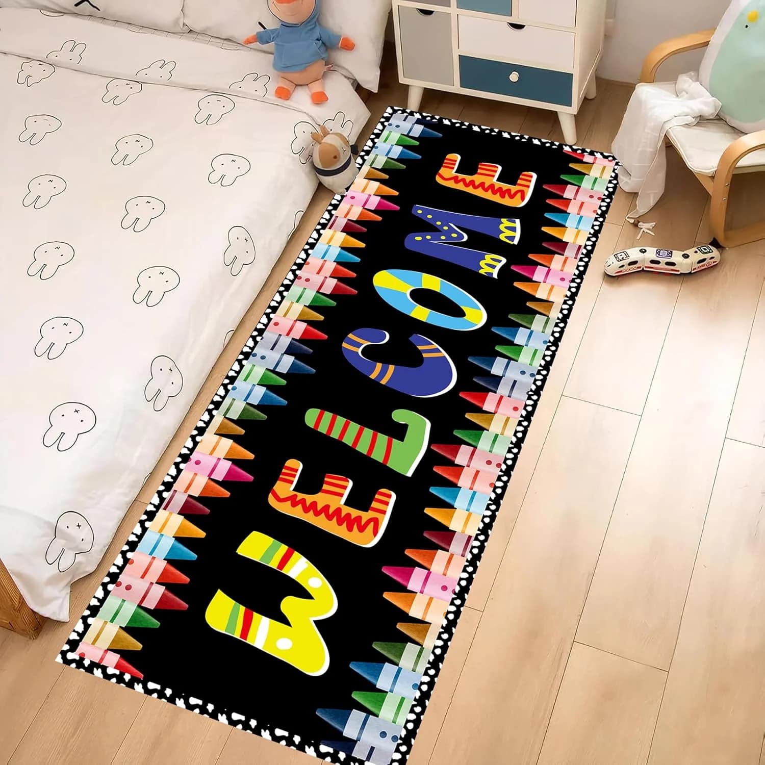 Hopscotch Learning Runner Rug