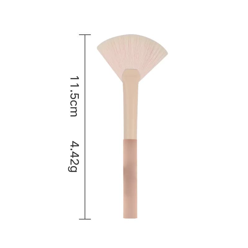 Makeup Brush Set,Portable Brush Set with Ultra‑Soft Fiber Bristles, Including Powder Brush, Stippling Brush and Blush Brush