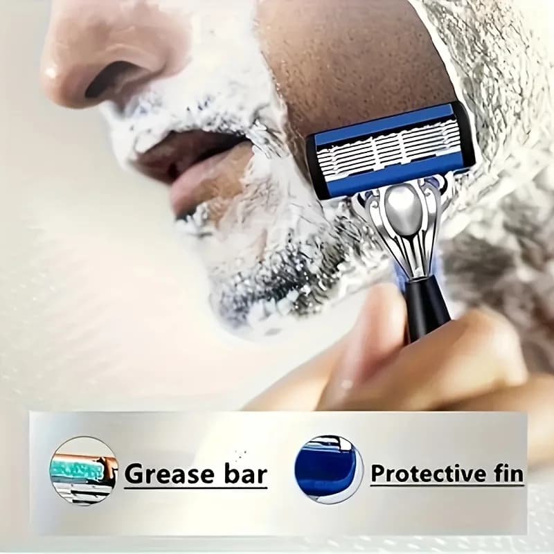 Men's Safety Razor with Anti-Slip Handle
