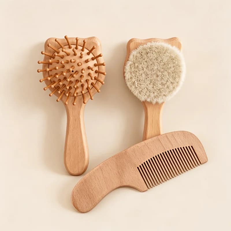 Baby Care Set with Scalp Brush and Nail Tools