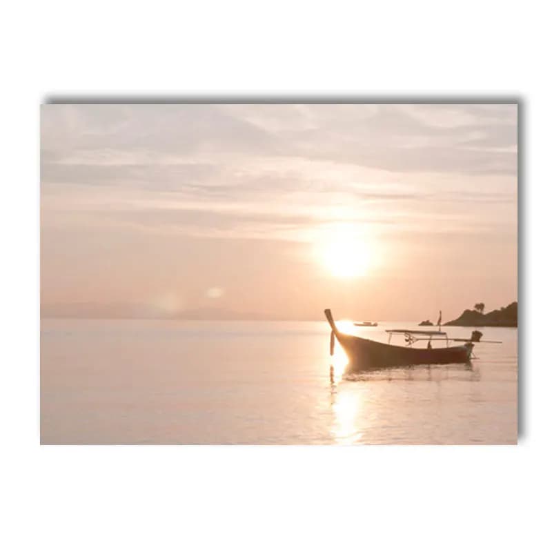 Natural Scenery Reed Grass Beach Canvas Wall Art