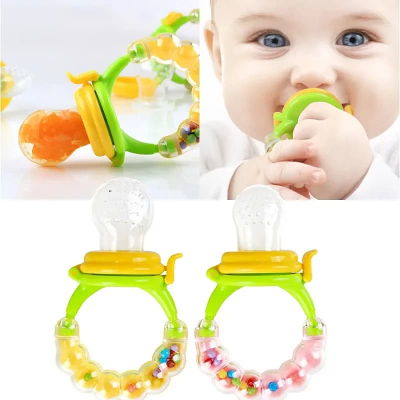 Feeding Safe Baby Supplies Nipple Teat Teethers New Kids Teethers Nipple Fresh Food Nibbler Feeder Ring Baby Dummies Teethers