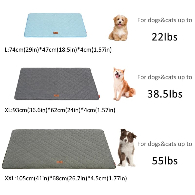Winter Dog Bed Mat for Medium Large Dogs