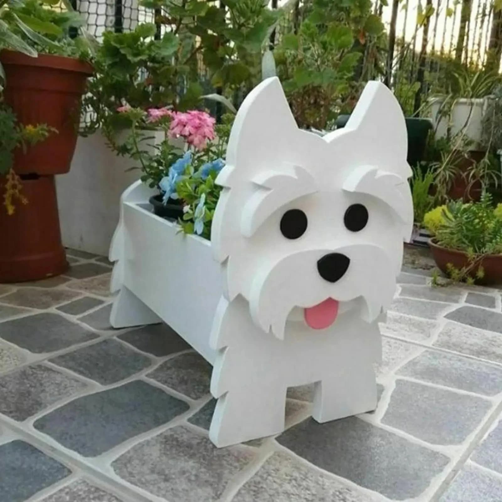 Cute Animal Dog Flower Planter Pot