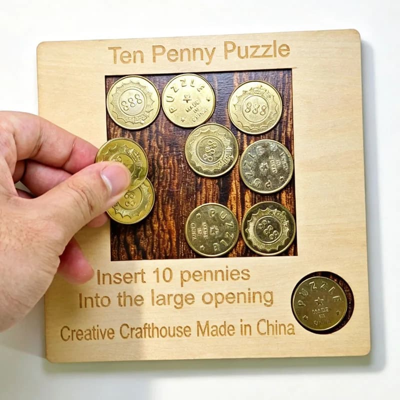 Penny Baffling Puzzle Brain Teaser