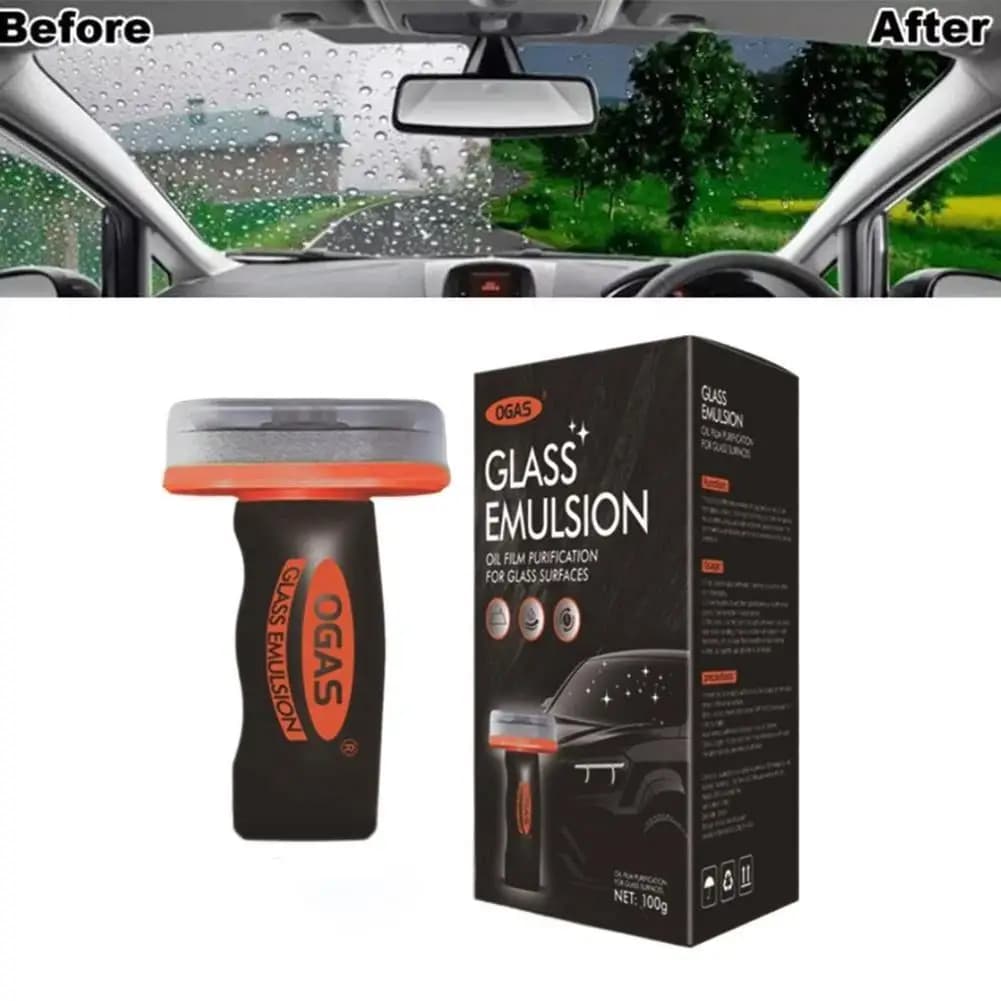 Car Windshield Cleaner Removes Glass Oil Film Remover Dirt Car Window Glass Cleaner Auto Glass Sponge Cleaning Brush