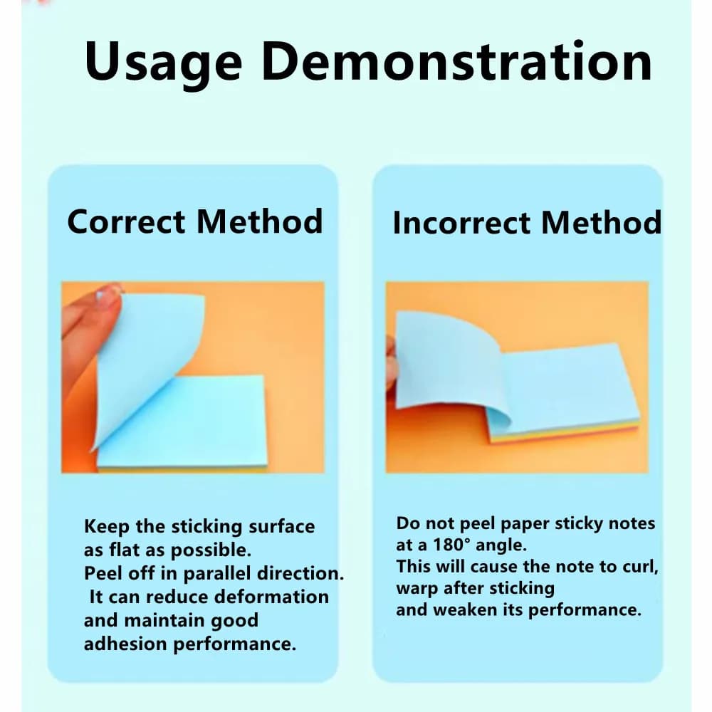 Sticky Notes 4-Color Self-Stick Pads