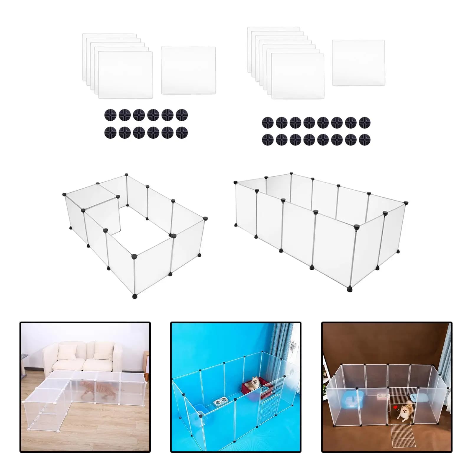 Portable Dog Playpen PP Plastic Exercise Pen