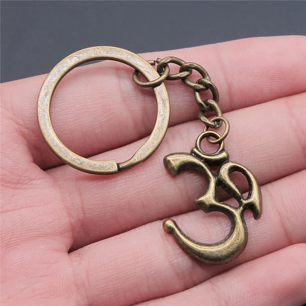 Om Symbol Yoga Keychain Pendant