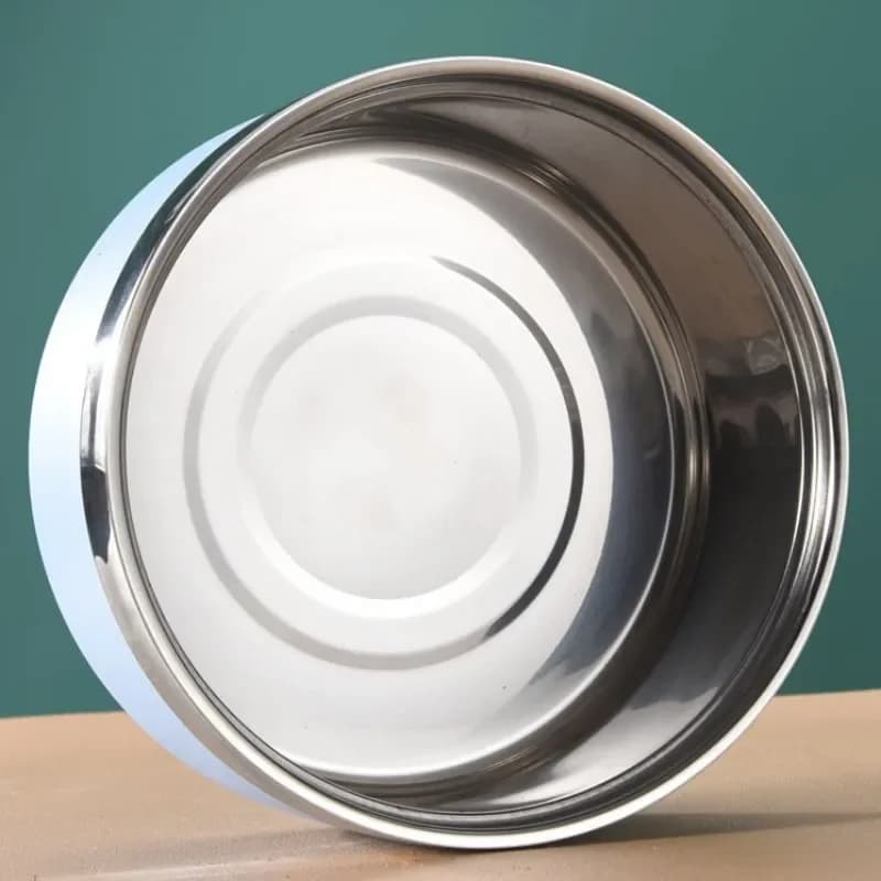 Stainless Steel Double-Layer Pet Food Bowl