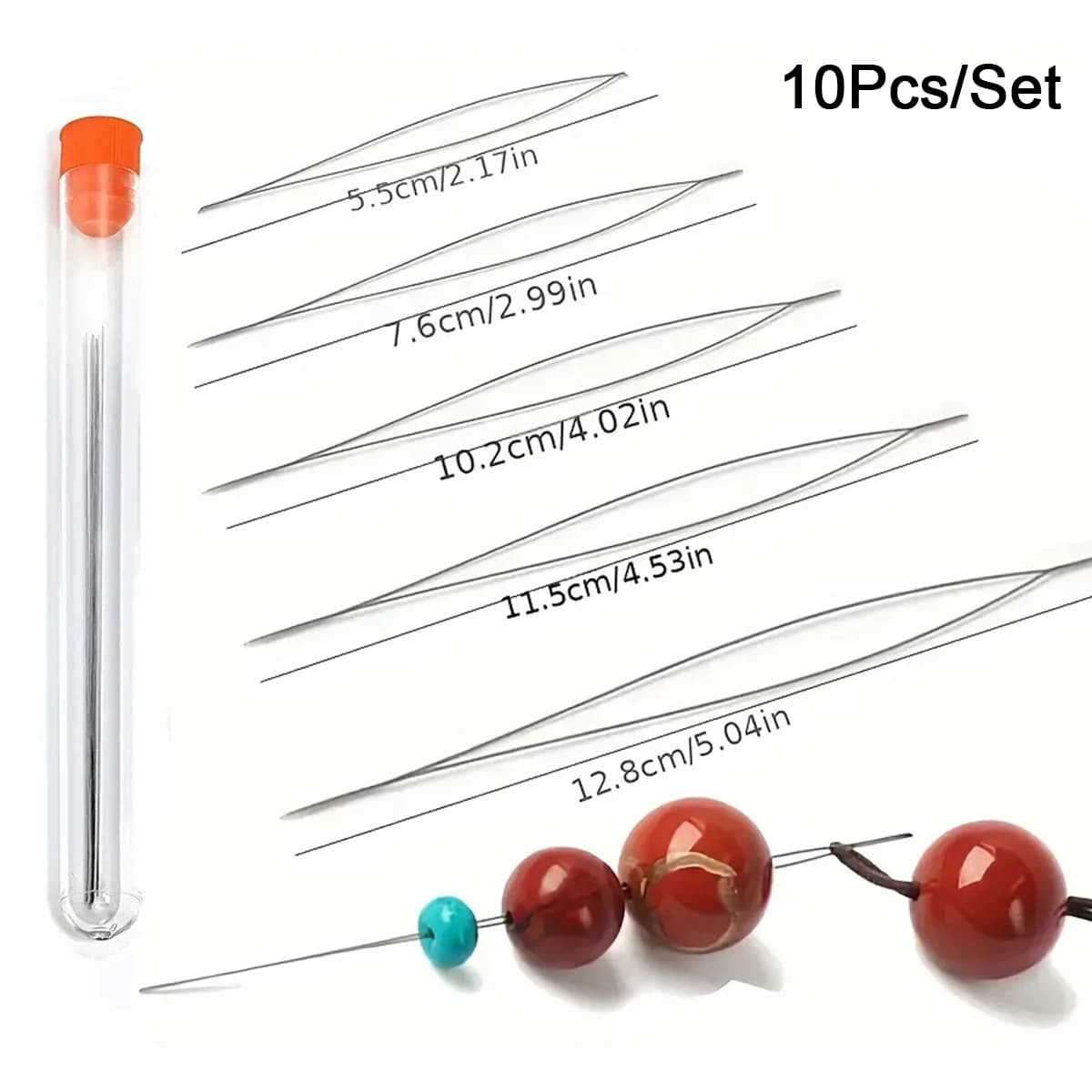 Assorted Open Beading Needles Set