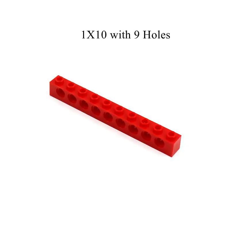 Technical Brick Beams 1x10 with Holes