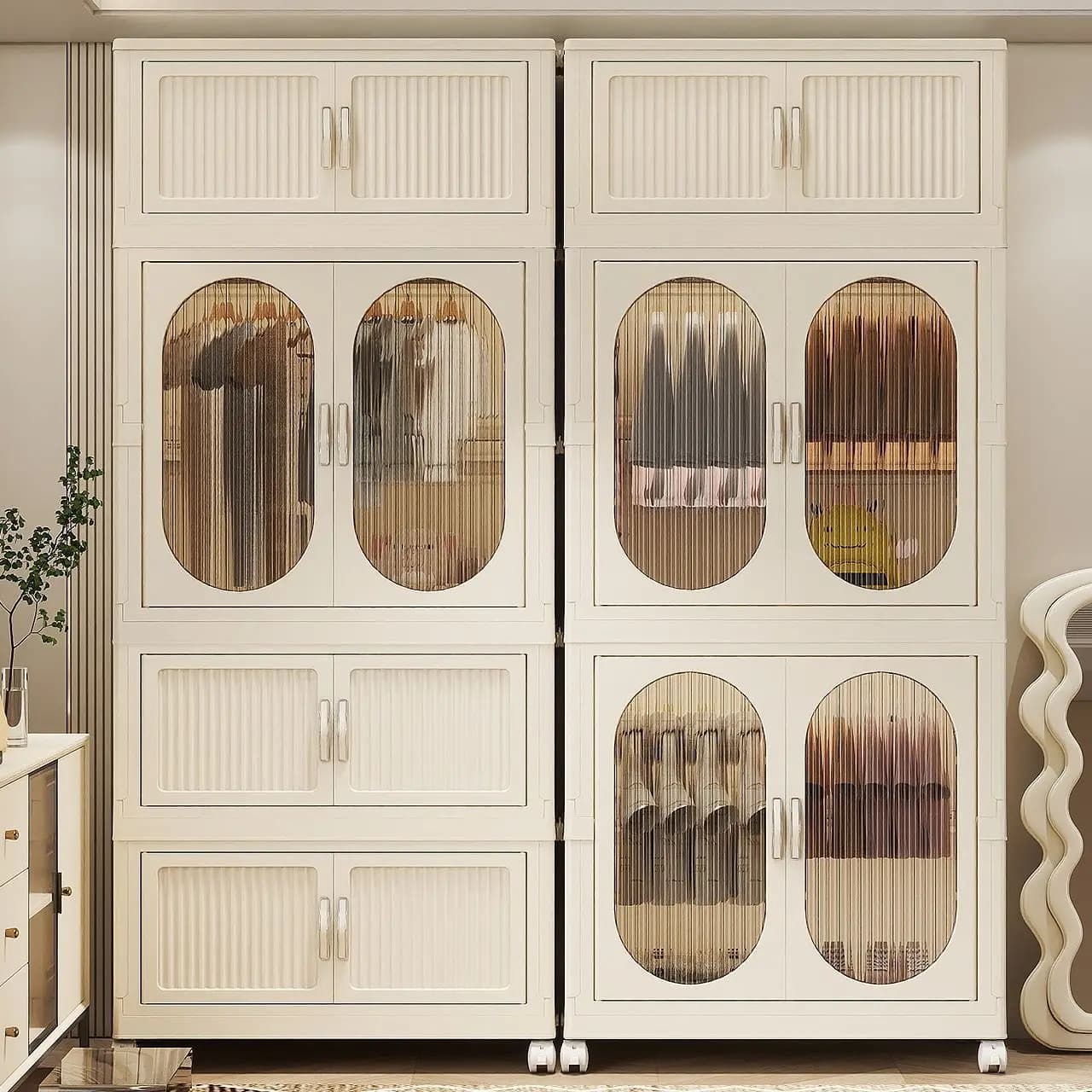 Children's Folding Wardrobe Storage Cabinet