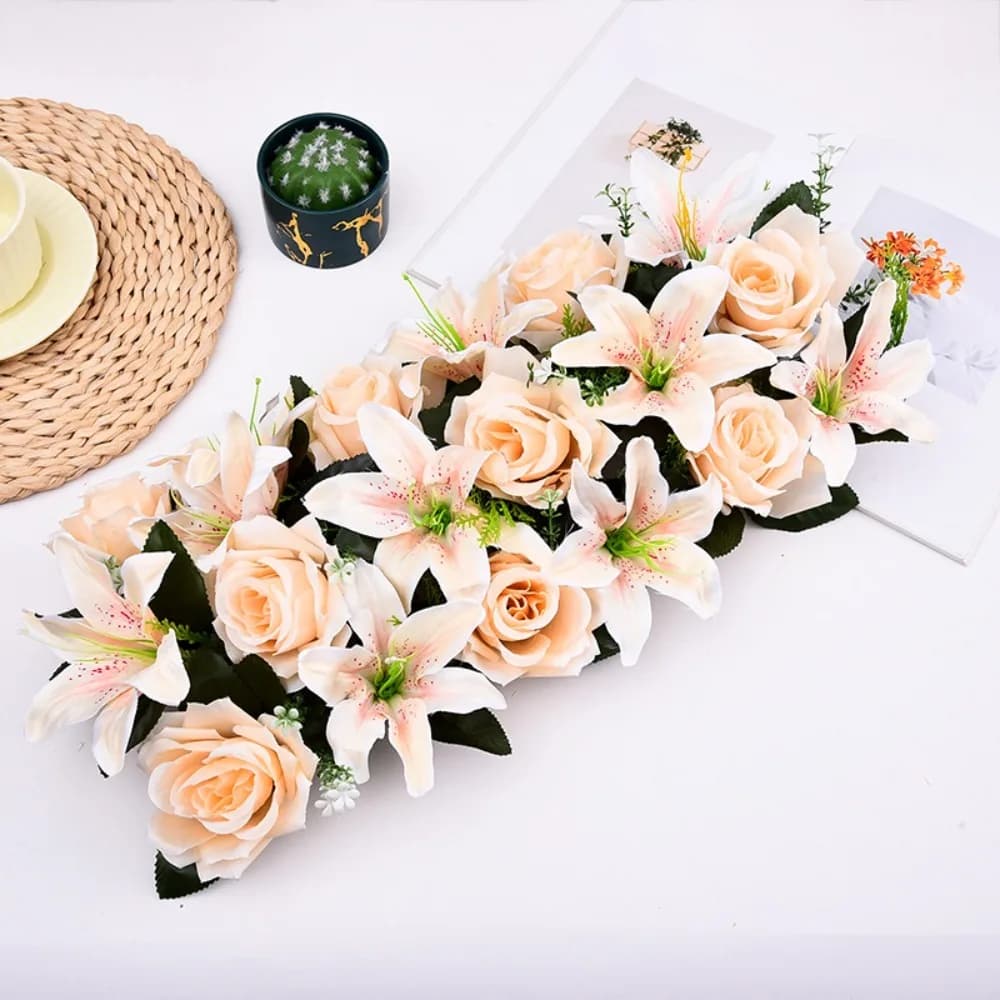 Artificial Rose Flower Arch Decor