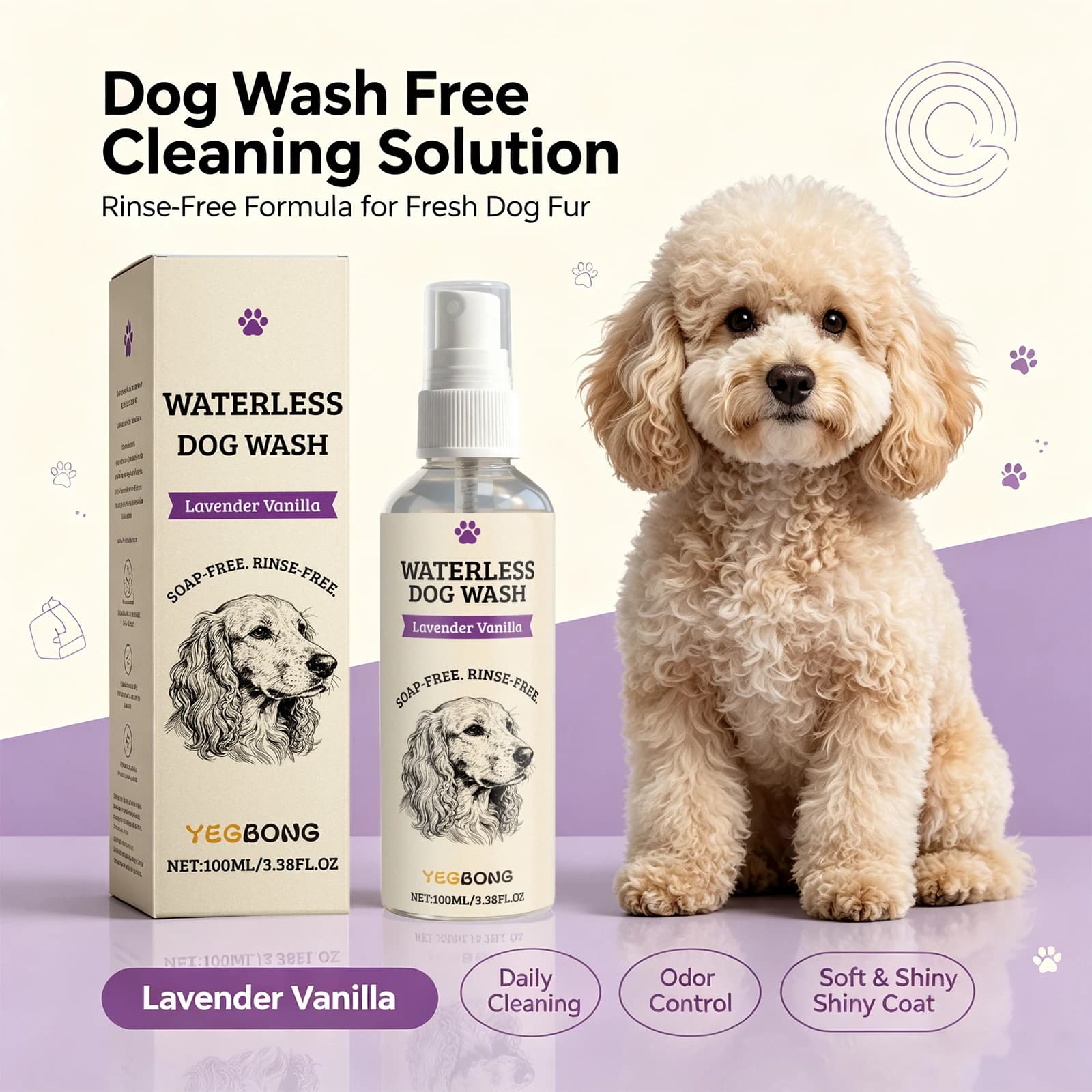 Waterless Dog Shampoo Spray