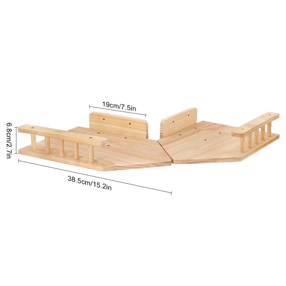 Wall-Mounted Cat Climber Set with Shelves