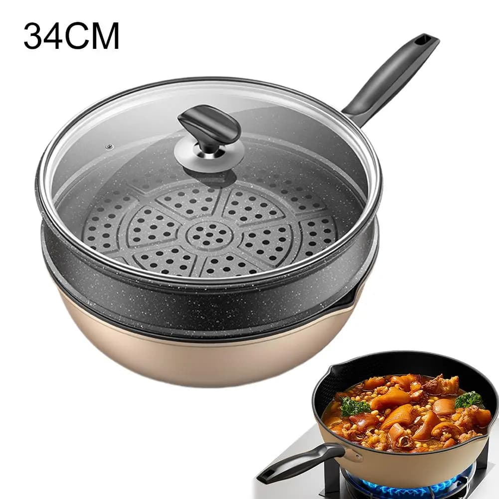 Honeycomb Non-Stick Wok Pan