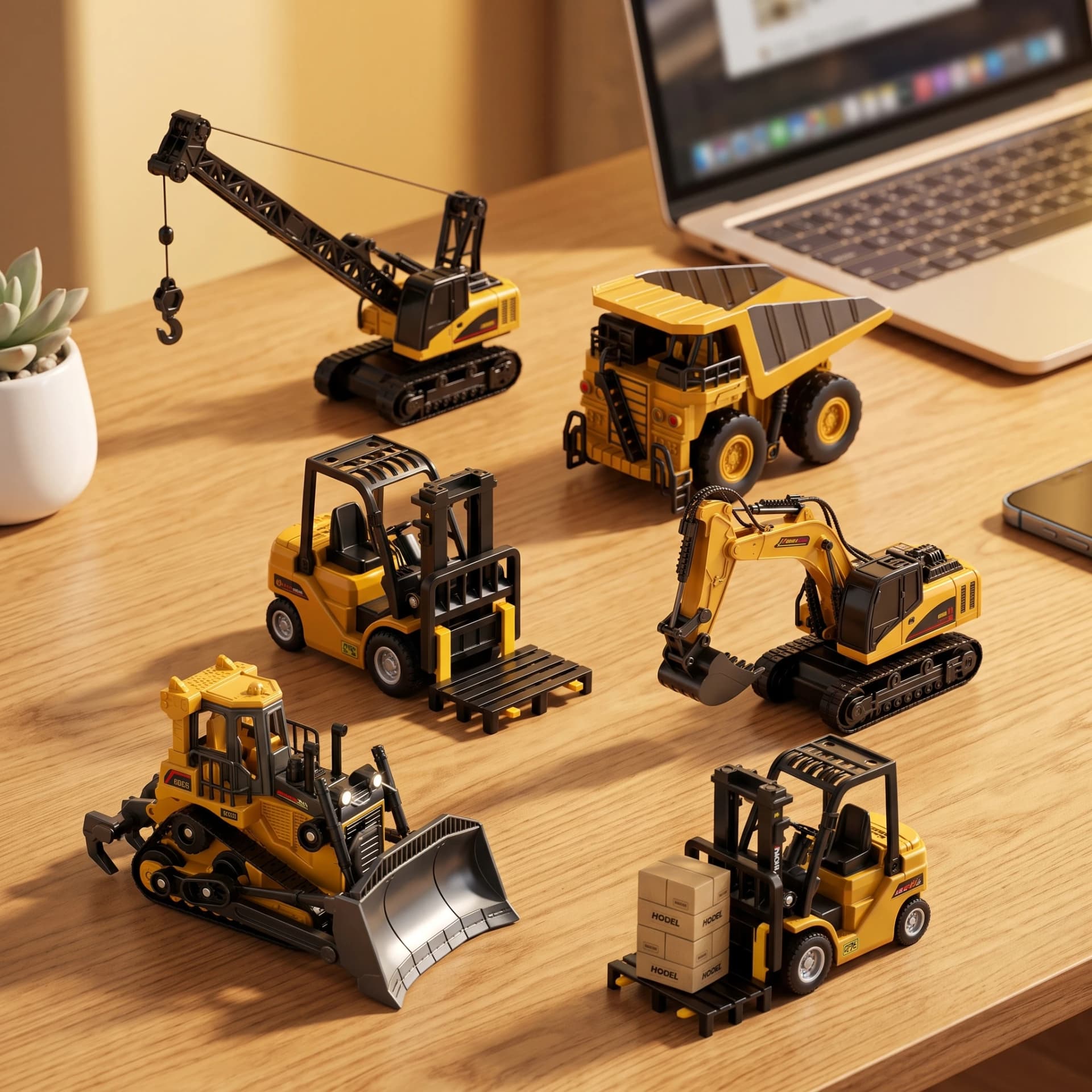 Remote Control Construction Vehicle Toy Set