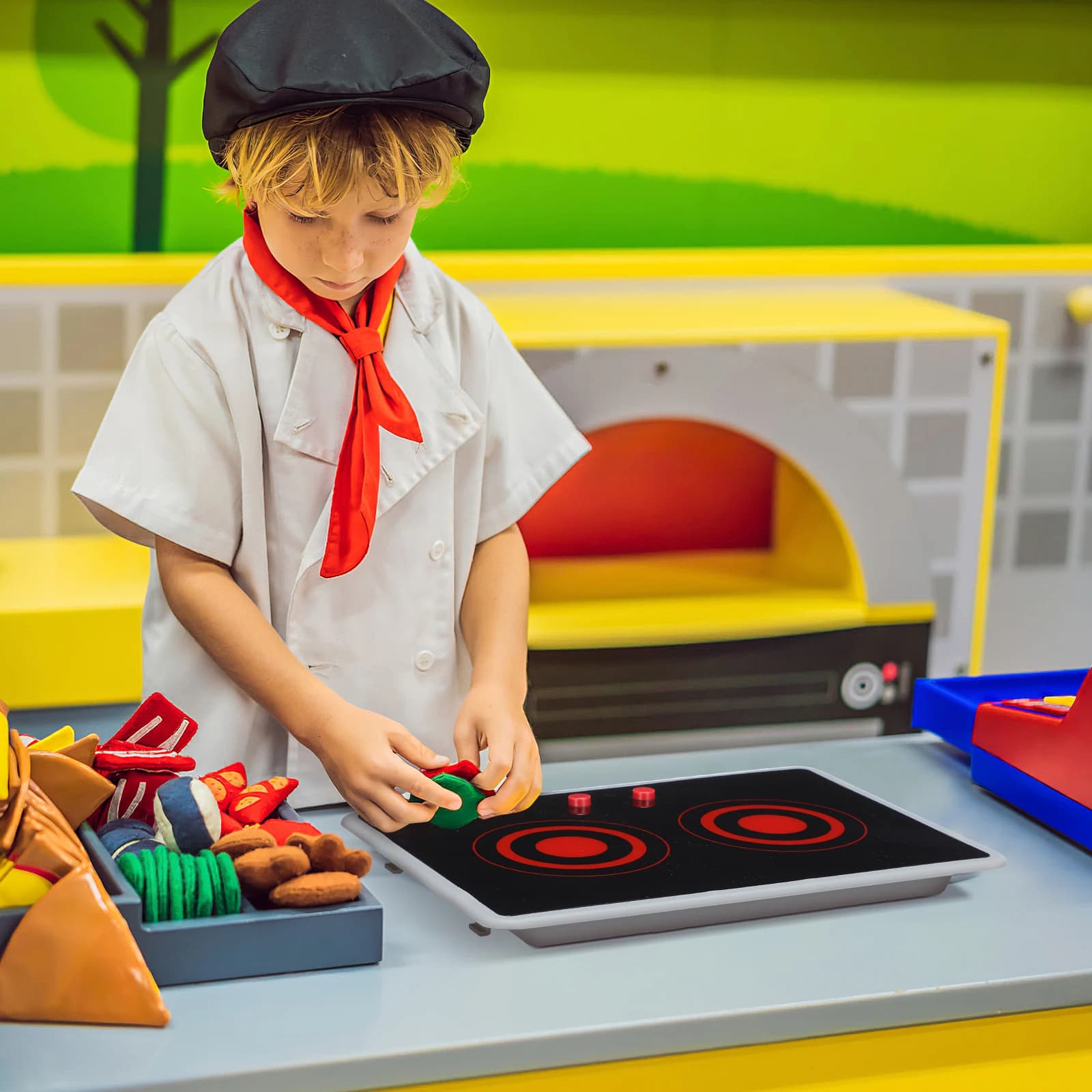 Kids Play Induction Stove Toy With Sound and Light