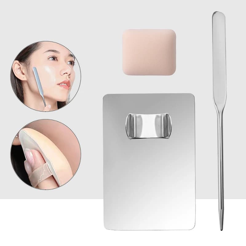 Makeup Mixing Palette with Brushes and Spatula