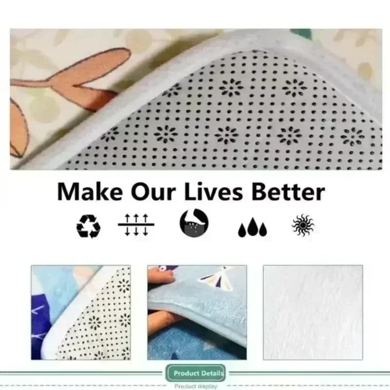 Musical Rock Rug Non-Slip Area Mat