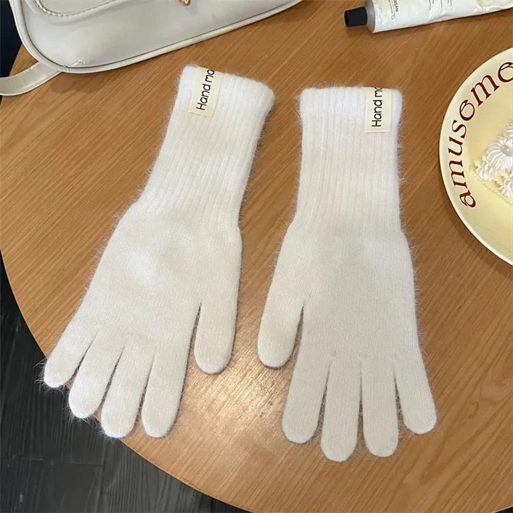 Women's Winter Wool Knit Gloves