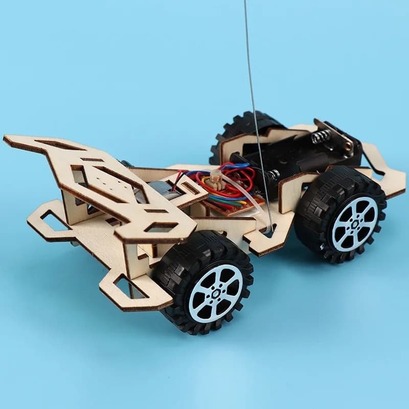 DIY Wooden Remote Control Racing Car