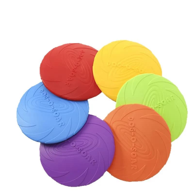 Bite Resistant Silicone Flying Disc for Dogs