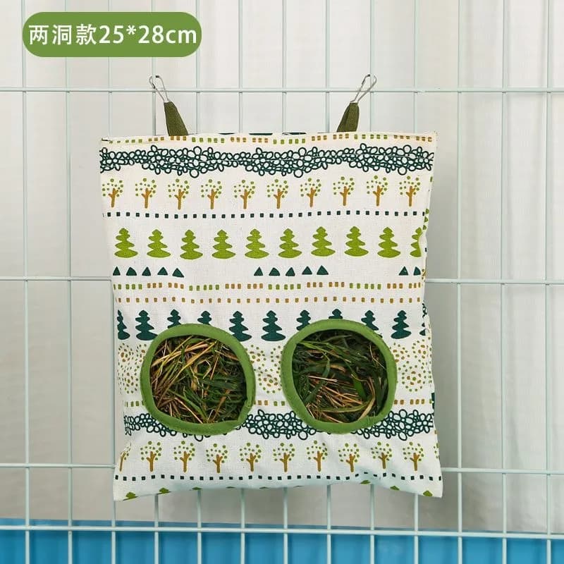 Hanging Hay Feeder Bag for Small Pets