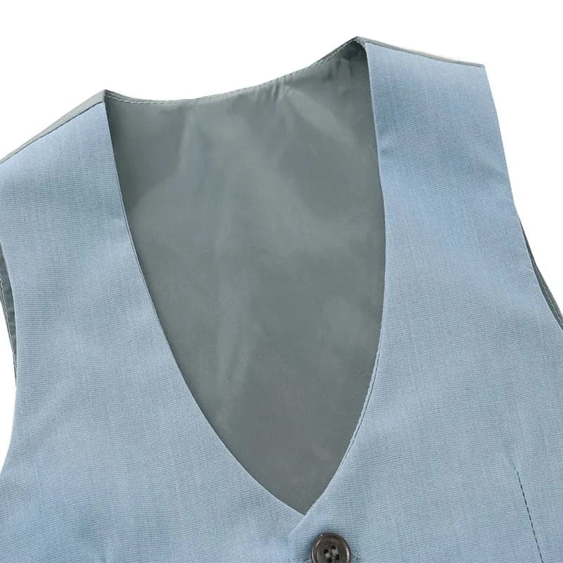 Kids Solid Formal Cotton Suit 1-6 Years