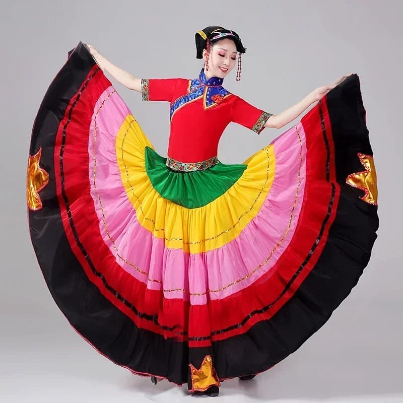 Mongolian Dance Practice Skirt