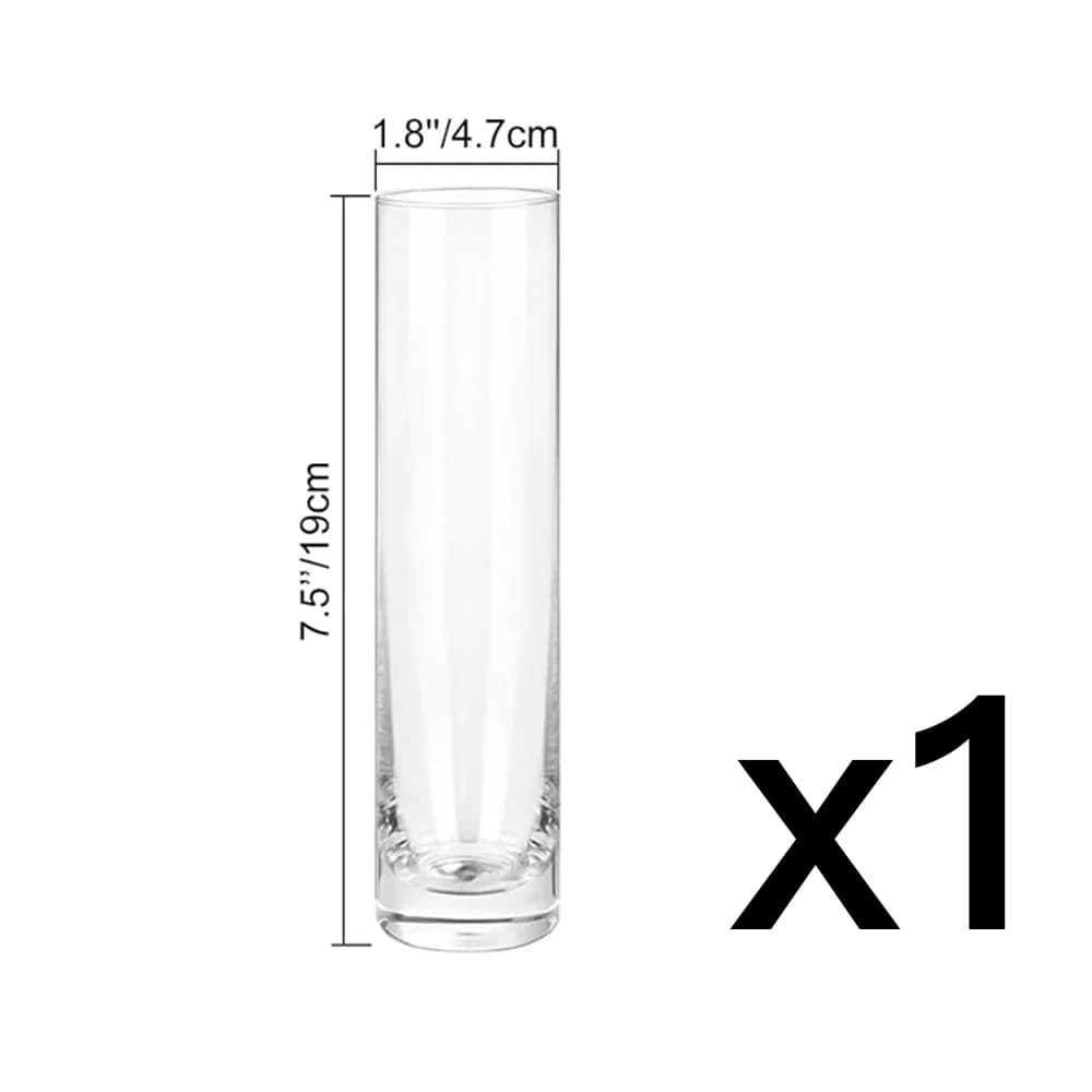 Glass Cylinder Bud Vases