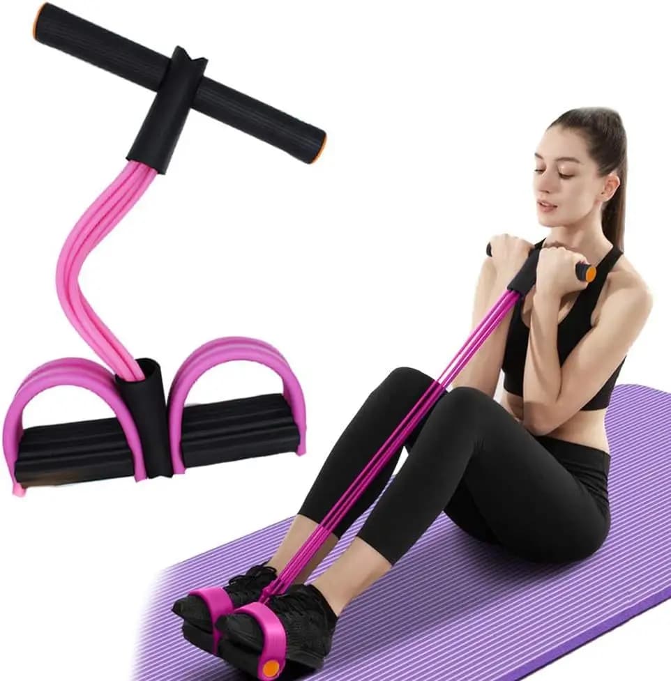 Resistance Bands 6-Tube Resistance Multi Function Tension Rope Fitness Bands Elastic Yoga Pedal Puller Sports Exercises At Gym