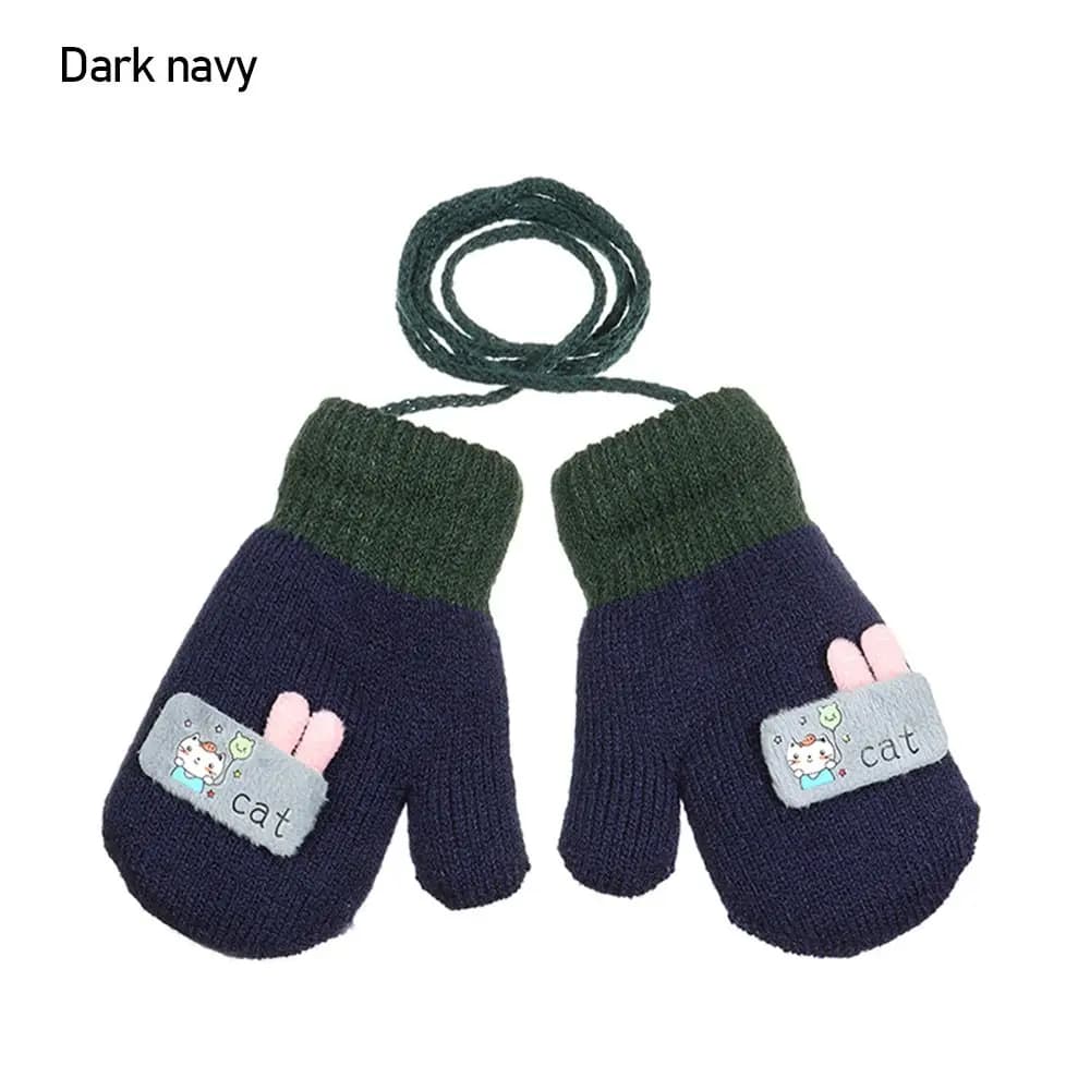 Toddler Winter Knitted Mittens