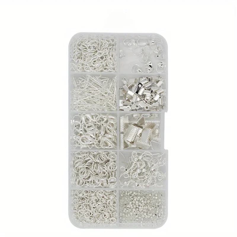 900pcs Jewelry Making Kit - Create Earrings, Necklaces & More with DIY Beads & Plier Tools!