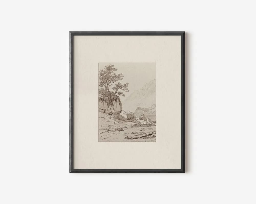Neutral Earth Tone Canvas Art Print